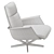 Luxury Swivel Armchair by Giorgetti 3D model small image 7