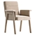 Elegant Velvet Dining Chairs Set 3D model small image 4