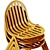 Babel D Melik Stackable Steel Chair 3D model small image 6