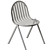 Babel D Melik Stackable Steel Chair 3D model small image 7