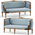 Elegant Modern MK.1117V Sofa 3D model small image 3