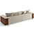 Contemporary Trussardi Casa Deven Sofa 3D model small image 3