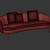  Elegant Modern Orbis Sofa 3D model small image 3