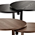 Round Wooden Leila Coffee Tables 3D model small image 4