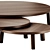 Round Wooden Leila Coffee Tables 3D model small image 5