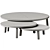 Round Wooden Leila Coffee Tables 3D model small image 6
