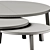 Round Wooden Leila Coffee Tables 3D model small image 7