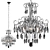 ST Luce Orecchini Ceiling Chandelier 3D model small image 2