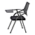 Sleek Writing Board Chair Modern 3D model small image 3