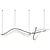 Sleek Art Line Pendant Lamp 3D model small image 2