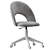 Megan 2 Office Chair Beige 3D model small image 2