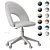 Megan 2 Office Chair Beige 3D model small image 7