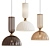 Elegant Antic Pendant Light 3D model small image 1