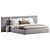 Modern Double Bed Orly 3D model small image 2
