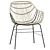 Outdoor ILDERHUSE Natural Chair 3D model small image 4