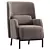 Modern Velvet Accent Chair "Vil 3D model small image 3