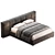 Elegant Modern Bed K560 3D model small image 2