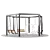  Pergola Set with Swings 3D model small image 1