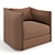 Elegant Trussardi Casa Maryl Armchair 3D model small image 1