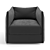 Elegant Trussardi Casa Maryl Armchair 3D model small image 4