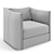 Elegant Trussardi Casa Maryl Armchair 3D model small image 7