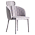 Luxurious Off White Velvet Chairs 3D model small image 6