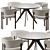 Modern Bay Dining Chair Set 3D model small image 1