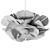  Acrylic Petal Flower Pendant Light 3D model small image 3