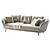 Luxury 3 Seater Sofa Set 3D model small image 2