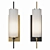 Modern Brass Wall Sconce 3D model small image 6