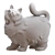 Porcelain Cat Figurine Pavone JP-156/7 3D model small image 5