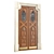 Classic Door 3D Model 1450mm 3D model small image 5