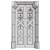 Classic Door 3D Model 1450mm 3D model small image 7