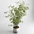 Concrete Vase Tree Indoor Set 3D model small image 6