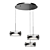 Modern Glass Pendant Lamp, Large 3D model small image 1