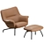 Muuto Doze Lounge Chair Ottoman 3D model small image 3