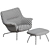 Muuto Doze Lounge Chair Ottoman 3D model small image 4