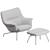 Muuto Doze Lounge Chair Ottoman 3D model small image 5