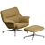 Muuto Doze Lounge Chair Ottoman Set 3D model small image 3