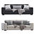 Modern Avana Sofa Marac Design 3D model small image 3