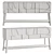 Concrete-Effect Luna Sideboard-Fashionably Crafted 3D model small image 4