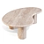 Travertine Puddle Coffee Side Table 3D model small image 2
