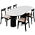 Modern Dining Set, Elliston & Rodham 3D model small image 5