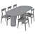 Modern Dining Set, Elliston & Rodham 3D model small image 6