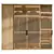Modern Wardrobe Model 219 - 3Ds Max 2015 3D model small image 2