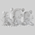 Floral Kids Room Arch Kit 3D model small image 2