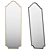 Gothic Metal Full-Length Mirror 3D model small image 1