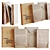 Vintage Decorative Book Set 3D model small image 1