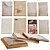 Vintage Decorative Book Set 3D model small image 2