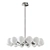 Elegant Chrome Glass Chandelier 3D model small image 3